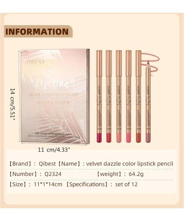 Matte Lipstick Natural Waterproof Lip Liner Pencil Makeup Lips Cosmetic Tools Long Lasting Lip For All Occasions - Buy Online on GoSupps.com