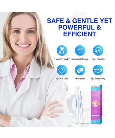 DIAREGNO Teeth Whitening Pen (2 Pens) - Painless & Effective for a Beautiful White Smile - No Sensitivity - Natural Mint Flavor - Buy Online on GoSupps.com