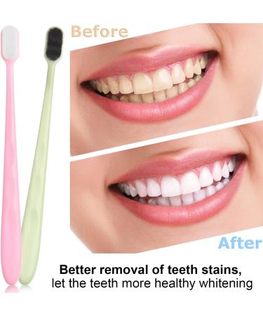 8-Piece Extra Soft Toothbrush Set for Adults | Micro Nano Silk Bristle for Sensitive Teeth | Flat & Wavy Heads for Optimal Oral Care - Buy Online on GoSupps.com