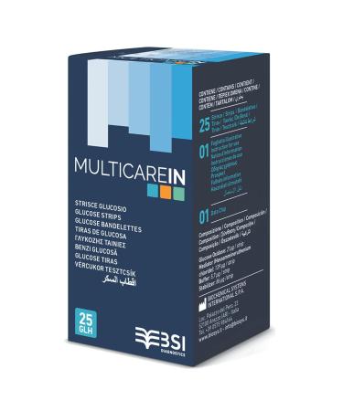PRIMA Home Test MultiCare InGlucose Electrodes Strips - 25 Pack for Accurate Blood Sugar Monitoring | Fast International Shipping - Buy Online on GoSupps.com