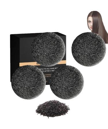 ZLHHRZJX Grey Hair Soap Sesame Ginseng Black Soap Deep Cleansing Shampoo Hair & Beard Soap for Oily Scalp Unisex Use Moisturizing & Volumizing
