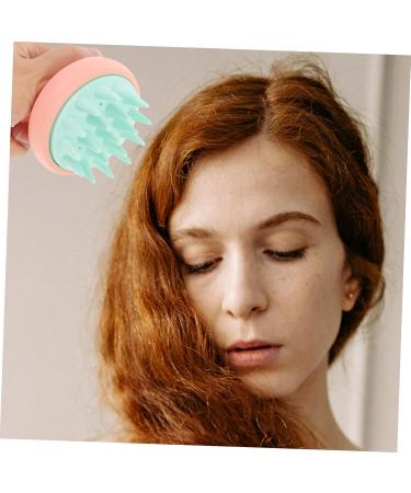 SEWOART Hair Shampoo Brush - Anti-Hair Loss Scalp Massage & Swimming Brush - Pink Suction Cup - 8.00x8.80cm - Buy Online on GoSupps.com