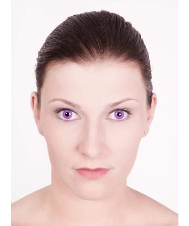 Purple Motif Annual Contact Lens with Prescription -1.0 Diopter | Perfect for Halloween & Costume Parties - Buy Online on GoSupps.com