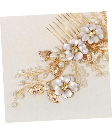 Mikinona Bead Hair Comb Bridal Hair Accessories Bridal Hair Side Comb Delicate Hair Comb Female Head Decor Hair Accessory Hair Decor for Wedding Exquisite Hair Comb Bridal Hair Decor - Buy Online on GoSupps.com