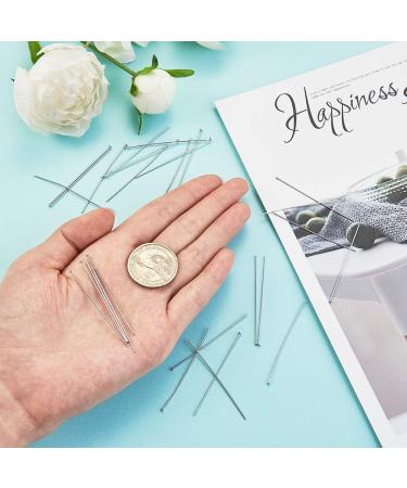 DanLingJewelry 304 Stainless Steel Flat Head Pins 1.97 Inch (50mm) - 23 Gauge - Pack of 100 - Jewelry Making Essentials - Buy Online on GoSupps.com
