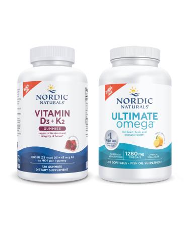 Nordic Naturals Starter Pack - Vitamin D3+K2 Gummies Ultimate Omega