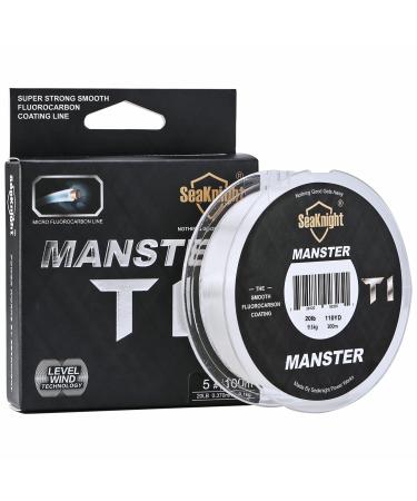 Seaknight T1 Fluorocarbon single string fishing line fluor coated hydrogen 100m/110yds carp fishing monofilament nylon Schnure LEADER LINE 3-35LB 5.0#: 20LB (0.370mm) 100m - Buy Online on GoSupps.com