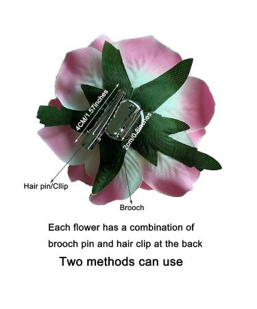 KEHAWK 15PCS Rose Flower Hairpins - Elegant Large Floral Hair Clips for Women - Perfect for Parties, Weddings & Bridal Hair Accessories - Buy Online on GoSupps.com