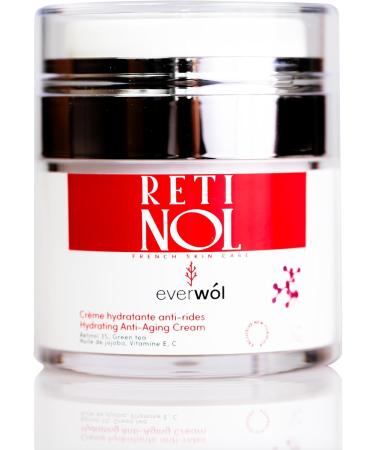 EVERWOL - New formula/Face moisturizer/Anti-wrinkle anti-spot cream RETINOL 3% collagen hyaluronic acid/Lightening anti-aging treatment/vitamin C / 50 ml - Buy Online on GoSupps.com