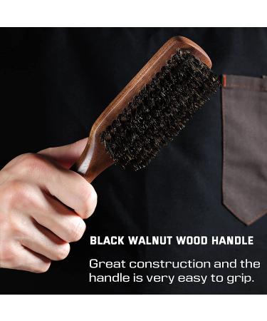 BFWood Men's Boar Bristle Hair Brush - Pure Wild Bristles for Detangling & Styling - Buy Online on GoSupps.com