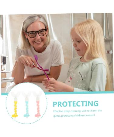 Hoement 3 Pack U-Shaped Silicone Toothbrushes for Kids - Ideal for Children s Oral Hygiene | International Shipping Available - Buy Online on GoSupps.com