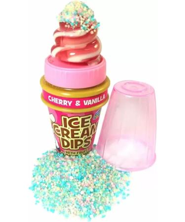 Crazy Candy Factory Ice Cream Dips party pack of 8 .Delicious and fun. Strawberry & Cream Blue Raspberry & Cream Cherry & Cream Orange & Cream. - Buy Online on GoSupps.com