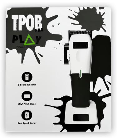TPOB Play Barber Hair Clippers for Men - 7500 RPM Rubber Grips White - Premium Quality & International Shipping - Buy Online on GoSupps.com