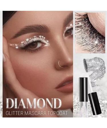 Topper de mascara paillettes de diamant mascara cils scintillants 4D scintillants mascara cils brillants en diamant tincelant pour les f tes et les femmes filles (Argent) - Buy Online on GoSupps.com