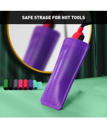 ZAXOP Silicone Heat-Resistant Mat Pouch for Hair Tools (Purple) - Buy Online on GoSupps.com