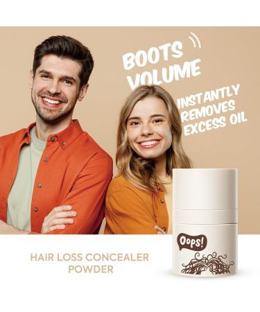 Hair Volume Powder - Instant Conceal Hair Loss Root Touch Up Styling Powder for Men & Women - 10g (White - Buy Online on GoSupps.com
