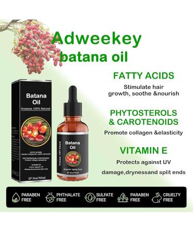 Batana Oil for Hair Growth - Batana Oil - 100% Natural - Promotes Hair Wellness for Men & Women Enhances Hair & Skin Radiance Leaves Your Hair Smoother Oil - for All Hair Types - Buy Online on GoSupps.com