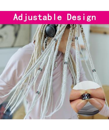 23 Pieces Dreadlock Jewellery Hair Spirals Clips Hair Braid Rings Adjustable Metal Cuffs Hair Dreadlocks Accessories Cuffs Hair Accessories Set Hair Spirals Dreadlocks for Men and Women (A) - Buy Online on GoSupps.com