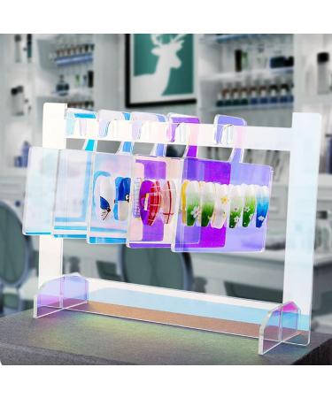 Nail Painting Stand Nail Display Stand - Acrylic Nail Practice Hook Stand Nail Tip Art Display Stand Holder Manicure Tool with 5 Display Boards For Home Salon Makeup - Buy Online on GoSupps.com