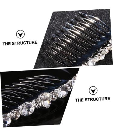 Angoily 1 Pc Hair Comb Alloy Hair Decor Wedding Diamond Comb Hair Accessory Fashion Hairpin Bridal Comb Barrette Pearl Tiara Handmade Hair Decor Rhinestones Rhinestone Hair up - Buy Online on GoSupps.com