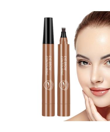 Folk Lough Eyebrow Pencil Waterproof 4 Point Eyebrow Pencil Liquid Eyebrow Pencil Long Rust Fing City You Dont Have to Worry About Looking Beautiful Even Then