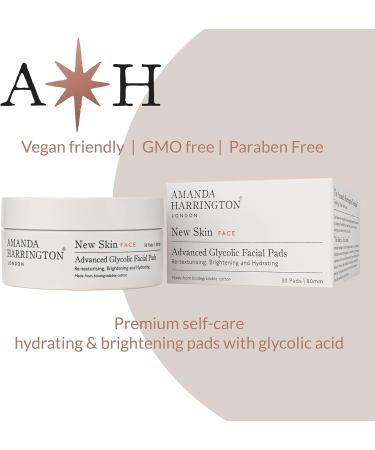 Amanda Harrington London Glycolic Facial Pads - New Skin Face Advance Formula - Buy Online on GoSupps.com