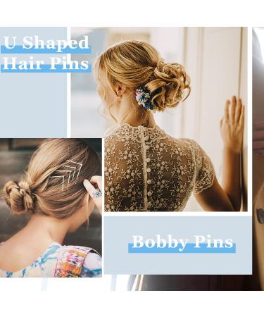200pcs Silver Bobby Pins Kit - AITRAI U-shaped Hair Pins for Women & Girls - Perfect for White & Grey Hair - 2.4 & 2.2 Inch with Storage Box - Buy Online on GoSupps.com