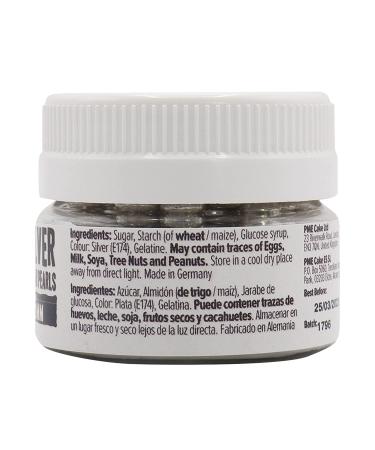 Edible Silver Sugar Pearls Balls 8mm | 25g | Cake Topping Decoration - Buy Online on GoSupps.com