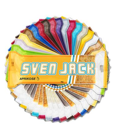 Sven Jack Double Chocolate Energy Cake - Oatmeal Bar with Melting Chocolate | 18x65g (1.17kg) - International Shipping Available - Buy Online on GoSupps.com