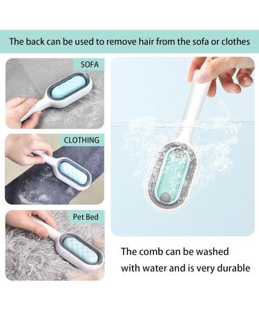 2-Piece Cat Brush Set with Water Tank | Animal Hair Removal & Fur Care for Cats | Ideal for Short-Haired Pets - Buy Online on GoSupps.com