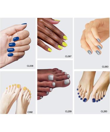 LagunaMoon Gel Nail Polish Set - 6 Colours Glitter Blue Metallic Silver Yellow Grey High-Shine Kit Gel Polish for Salon Quality DIY Nails - UV LED Soak Off Lacquer Kit Varnish Manicure & Pedicure - Buy Online on GoSupps.com