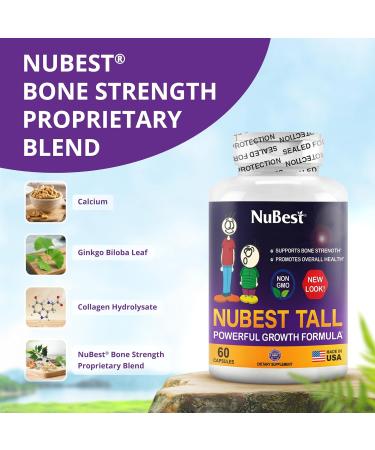 NuBest Bundle Bone Growth - Brain Growth: Omega 3 Gummies Tall New Look for Kids & Teens with Calcium Collagen Herbs Omega 3 Flaxseed Oil - Buy Online on GoSupps.com