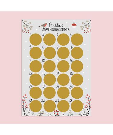 Nastami A3 Family Advent Calendar - Scratch Off Christmas Countdown | International Shipping - Buy Online on GoSupps.com