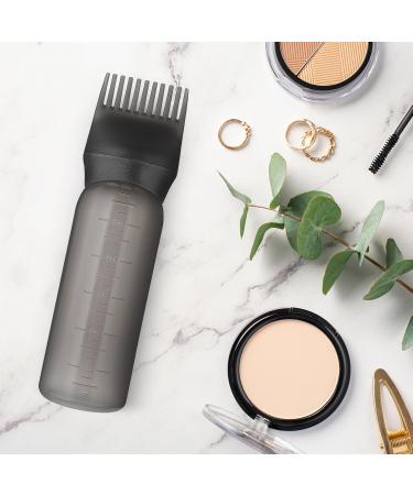 Root Ridge Applicator Bottle 170ml - Professional Hair Oil Applicator with Brushes & Comb | Hair Dye Styling Tool - Black - Buy Online on GoSupps.com