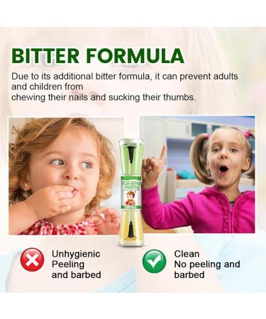 Neamou Anti Nail Biting Polish - 2 in 1 Bitter Nail Polish Toddler Polish Bitter Taste Natural Bitter Nail Water for Effective Prevention Polish Nail Care - Buy Online on GoSupps.com