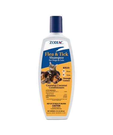 Zodiac Flea & Tick Shampoo for Dogs & Cats, 12-ounce