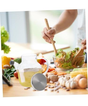HOMSFOU Kitchen Oil Tank Kitchen Vinegar Cruet Oil Decanter Glass Terrarium Oil Vinegar Bottle Salad Dressing Containers Premium Oil Bottle Condiment Bottle Liquid High Borosilicate Glass - Buy Online on GoSupps.com