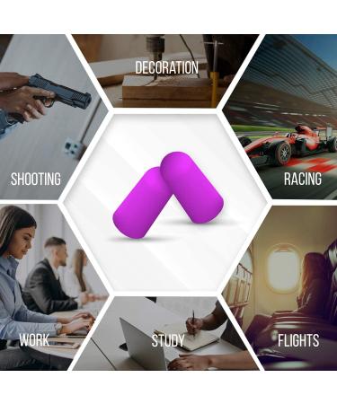 70 Pairs Soft Foam Ear Plugs with Aluminum Carry Case - 32 dB NRR Noise Cancelling Earplugs for Hearing Protection - Ideal for Sleeping, Travel, Study, Work, Concerts, Shooting - Pack of 1 - Buy Online on GoSupps.com