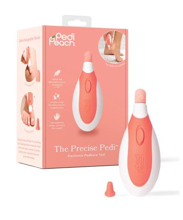 Pedi Peach Precise Pedi Professional Pedicure Kit  Powerful Electric Callus & Corn Remover Foot Scraper  Foot Care Tool for Dead & Cracked Skin  Portable Electronic Foot File