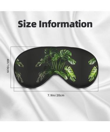 Monstera Deliciosa Banana Palm Print Eye Mask | Soft Unisex Sleep Shade for Travel Yoga & Shift Work - Buy Online on GoSupps.com