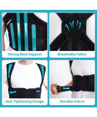 KD Back Brace Posture Corrector - Full Support for Men & Women | Relieve Back Pain & Improve Posture (X-Large - Buy Online on GoSupps.com
