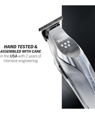 Wahl Cordless Hi-Viz Lithium Trimmer Professional Hair Trimmers Close Trimming Detailing and Outlining Lightweight Ergonomic Diamond-Like Carbon Blades Metal Trimmer Barbers Supplies - Buy Online on GoSupps.com
