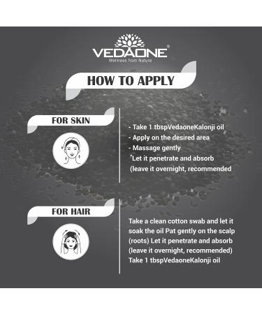 VEDAONE Kalonji Oil 200ml - Cold Pressed for Skin & Hair | 6.76 Fl Oz (Pack of 1) - Buy Online on GoSupps.com