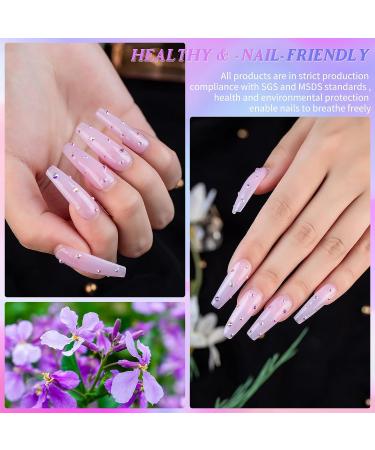 LZHNB 28 Pcs Jelly Neutral Gel Nail Polish Set | Fall Colors UV LED Soak Off Kit for Home DIY | Semi-Transparent Nude, Pink, Grey, Brown Shades | 6ml+10ml - Buy Online on GoSupps.com