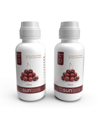 Suntana Spray tan Cherry Fragranced Sunless Spray Tanning Solution Medium Tan 10% DHA - 16oz