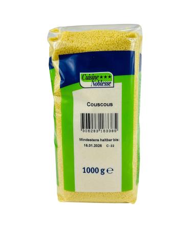 Buy Cuisine Noblesse 3-Series Pack Premium Couscous 1kg - 100% Natural Durum Wheat Semolina - Ideal for Oriental Dishes - International Shipping Available - Buy Online on GoSupps.com
