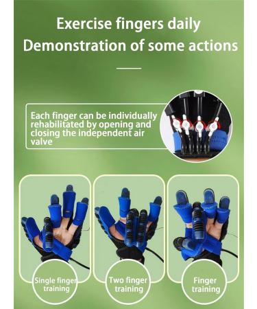 1 Pair Rehabilitation Robot Gloves Stroke Hemiplegia Arthriti Patient Physical Rehabilitation Therapy Finger Function Workout Recovery Device(Size:L Code Color:Both) L code both - Buy Online on GoSupps.com