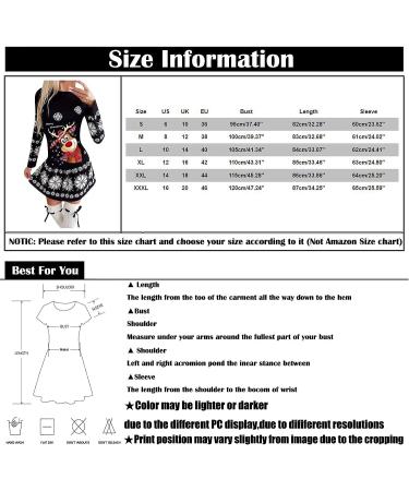 Christmas Plaid Snowflake Print Women's Sweatshirt Dress - Black, Size Medium - Buy Online on GoSupps.com