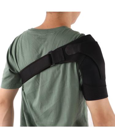 Uxsiya Breathable Adjustable Single Shoulder Brace Support for Men & Women | Sports Injury Relief & Comfort - International Shipping Available - Buy Online on GoSupps.com