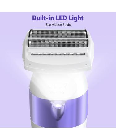 Bikini Trimmer & Electric Shaver for Women - IPX7 Waterproof Rechargeable with 3 Heads | Perfect for Legs & Underarms - Shop Now - Buy Online on GoSupps.com